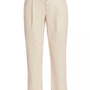 Paige vegan leather straight crop pants